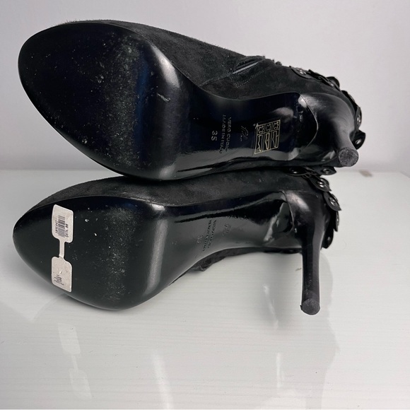 3.1 Philip Lim Womens Black Suede Leather Fringe Tassel Booties Size 35 US 4.5 - Picture 15 of 16